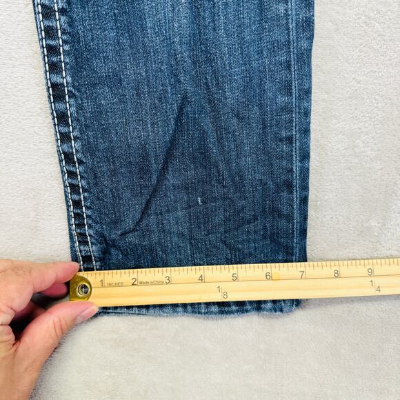 BKE Jeans Men 30L (30x31) Jake Straight Leg Medium Wash Preppy Y2K Stretch Denim - Picture 11 of 15